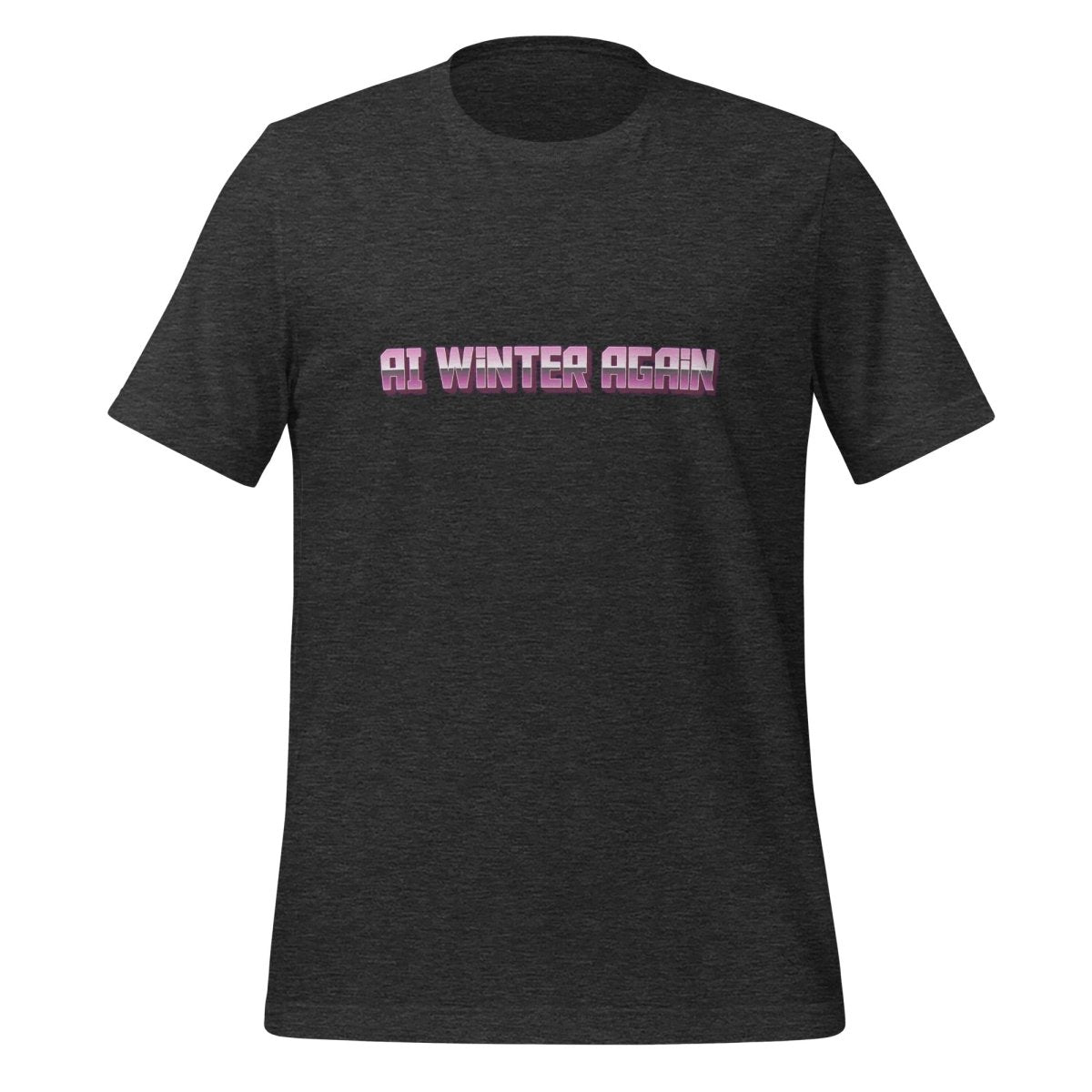 AI Winter Again T-Shirt (unisex) - Dark Grey Heather - AI Store