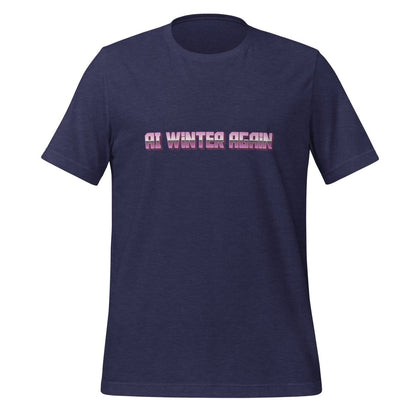 AI Winter Again T-Shirt (unisex) - Heather Midnight Navy - AI Store