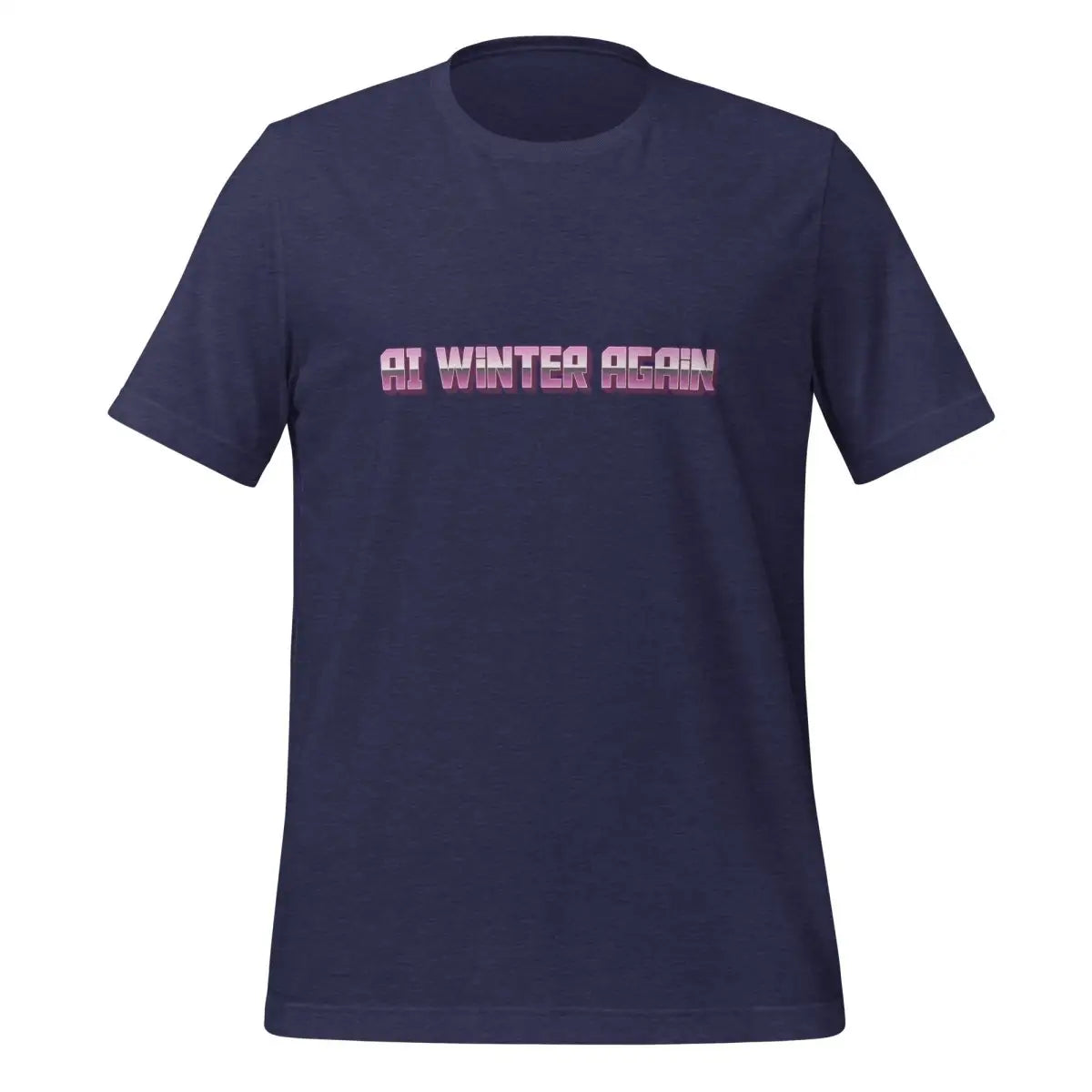 AI Winter Again T-Shirt (unisex) - Heather Midnight Navy / M