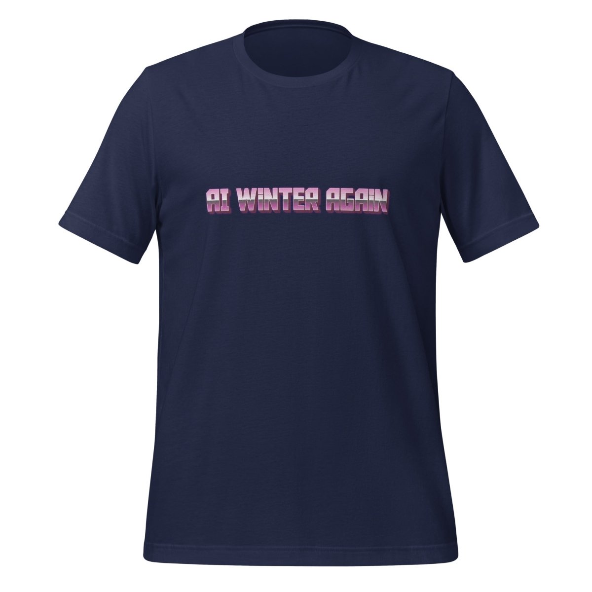 AI Winter Again T-Shirt (unisex) - Navy - AI Store