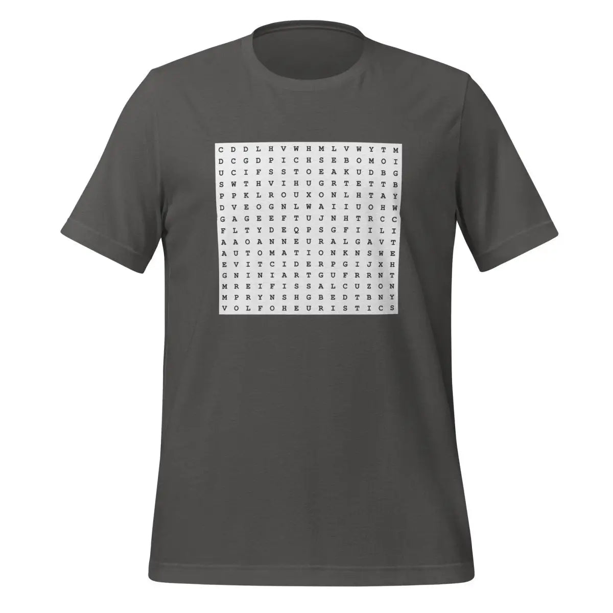 AI Word Puzzle T-Shirt (unisex) - Asphalt / M