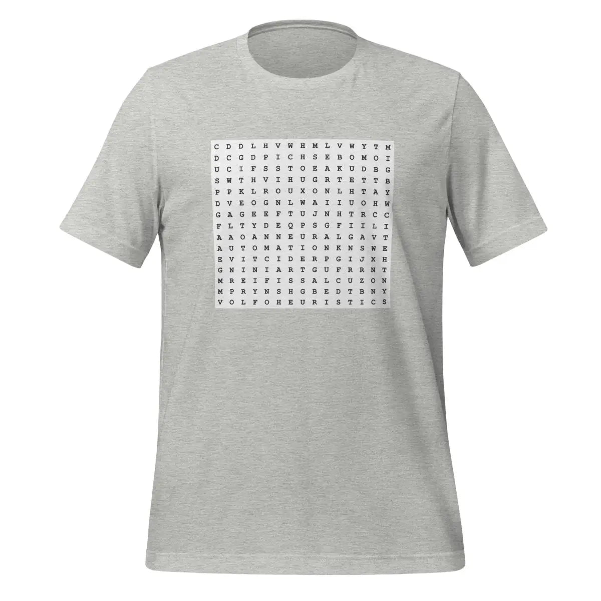 AI Word Puzzle T-Shirt (unisex) - Athletic Heather / M