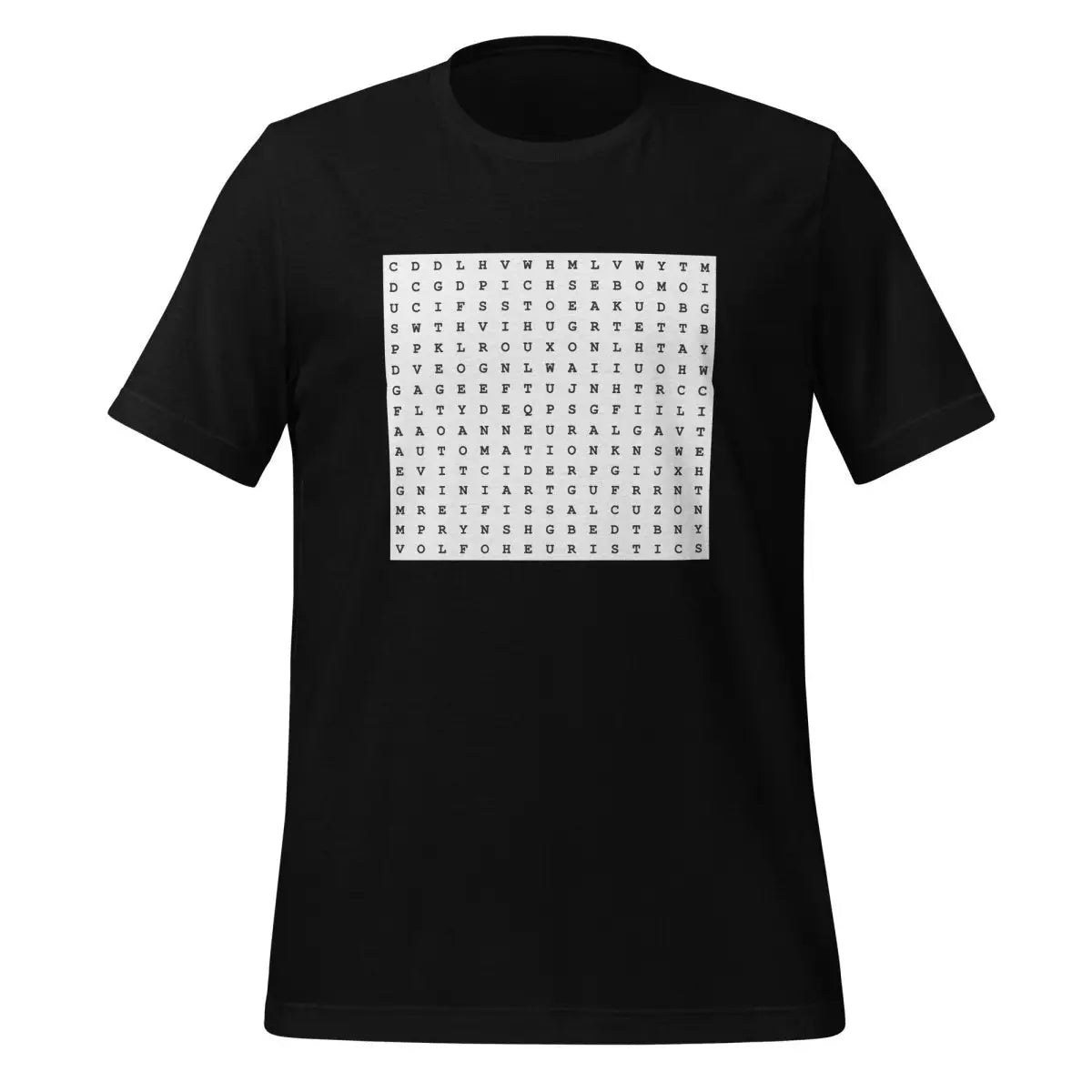 AI Word Puzzle T-Shirt (unisex) - Black / M