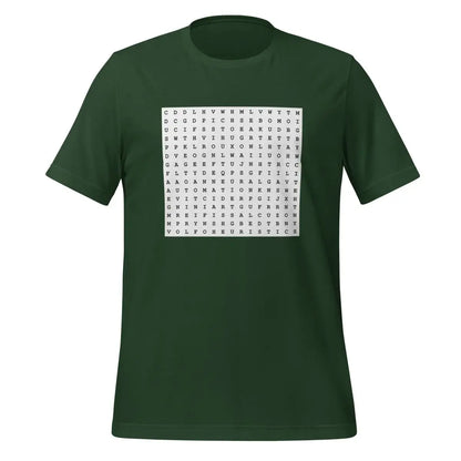 AI Word Puzzle T-Shirt (unisex) - Forest / M