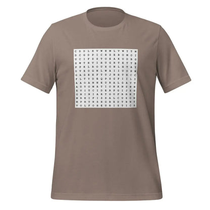 AI Word Puzzle T-Shirt (unisex) - Pebble / M