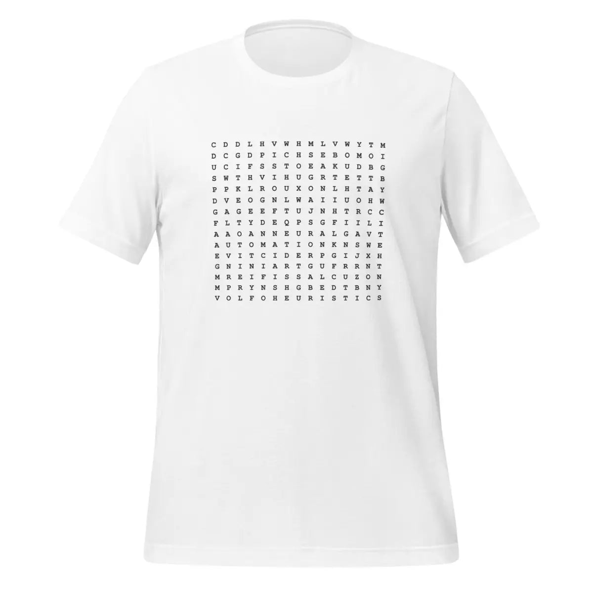 AI Word Puzzle T-Shirt (unisex) - White / M