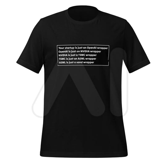 Your Startup is Just a Wrapper T-Shirt 2 (unisex) - Black / M