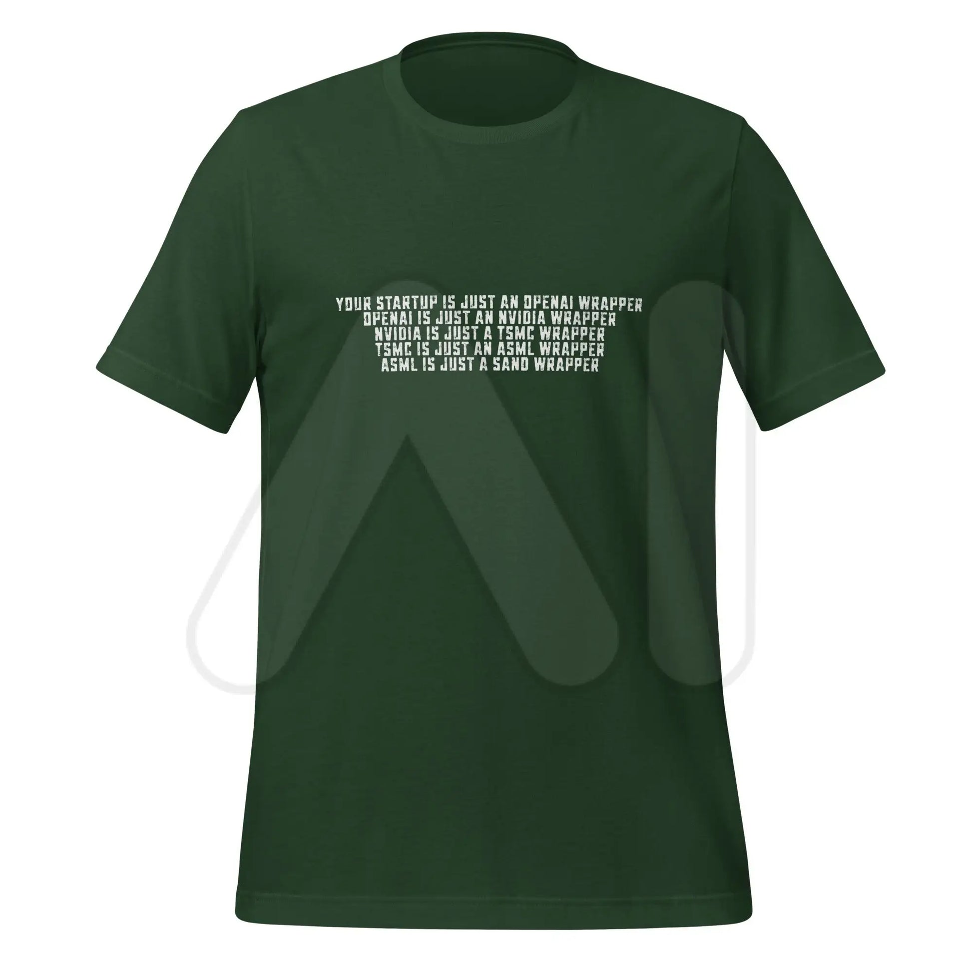 Your Startup is Just a Wrapper T-Shirt (unisex) - Forest / M