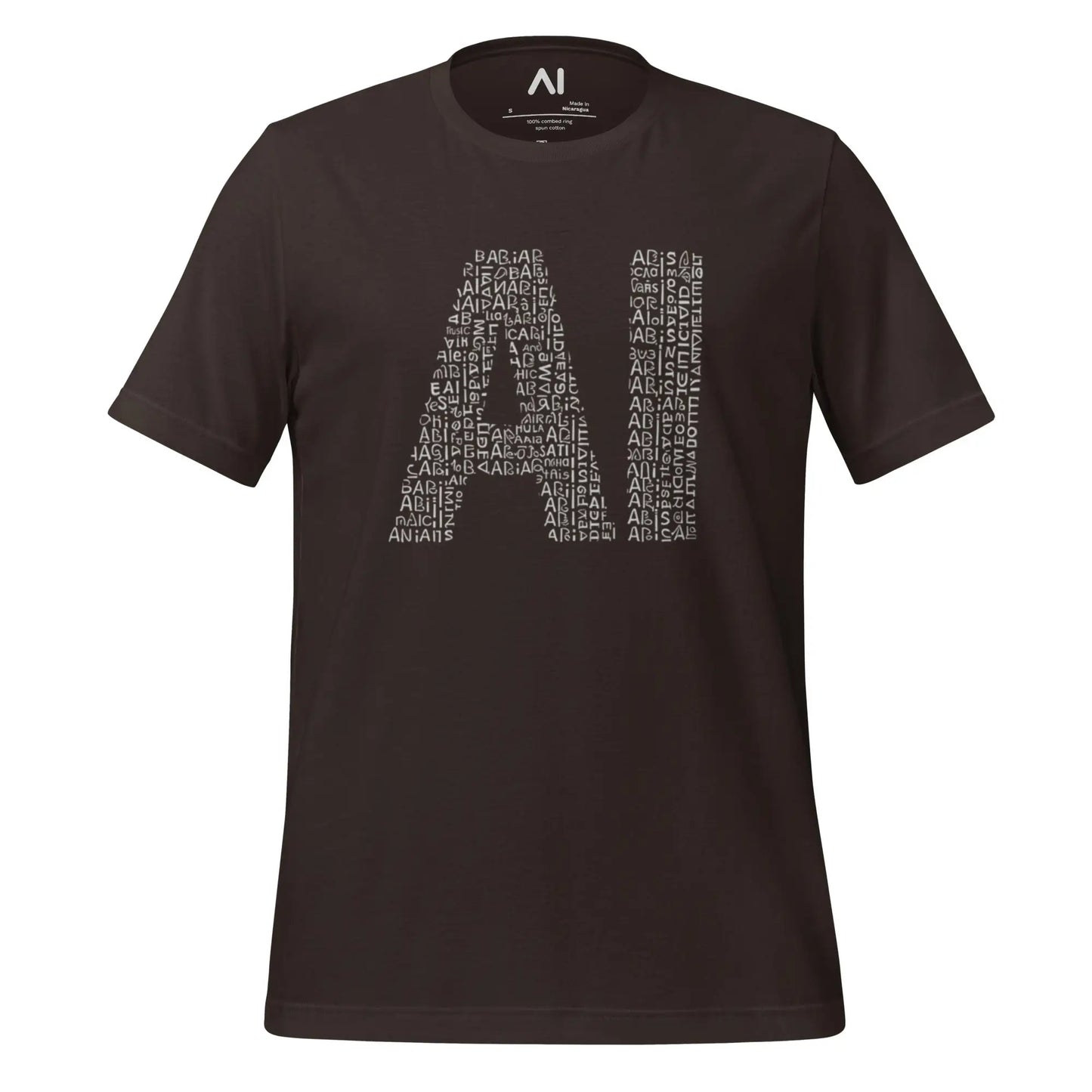 Alien Glyphs AI T-Shirt (unisex) - Brown / M