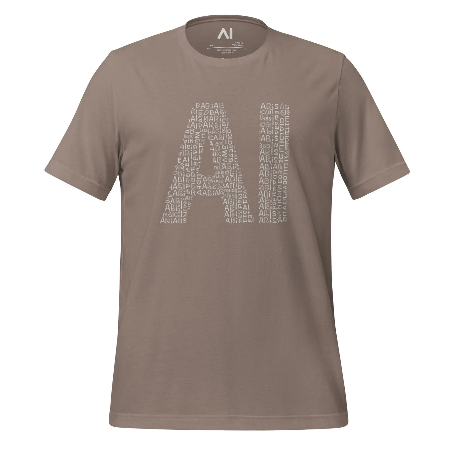 Alien Glyphs AI T-Shirt (unisex) - Pebble / M