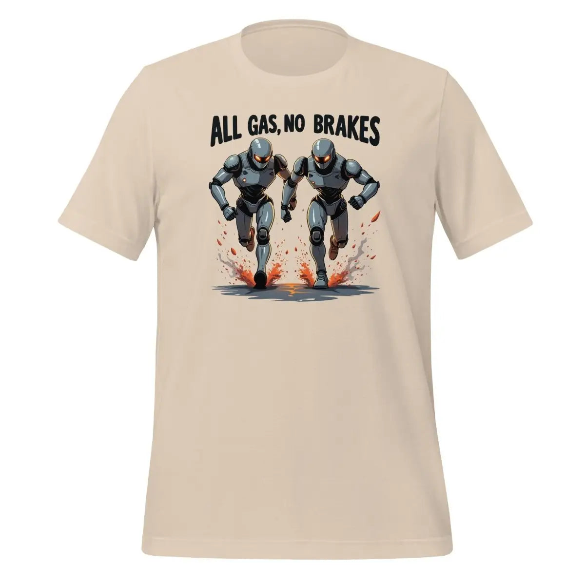 All Gas No Bakes Robots T-Shirt (unisex) - Soft Cream / M