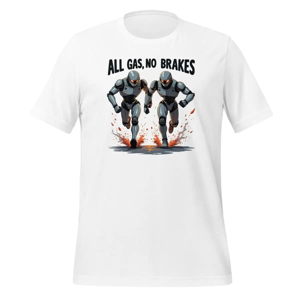 All Gas No Bakes Robots T-Shirt (unisex) - White / M