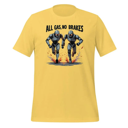 All Gas No Bakes Robots T-Shirt (unisex) - Yellow / M