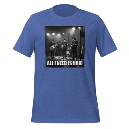 All I Need is Udio Meme T-Shirt (unisex) - Heather True Royal - AI Store