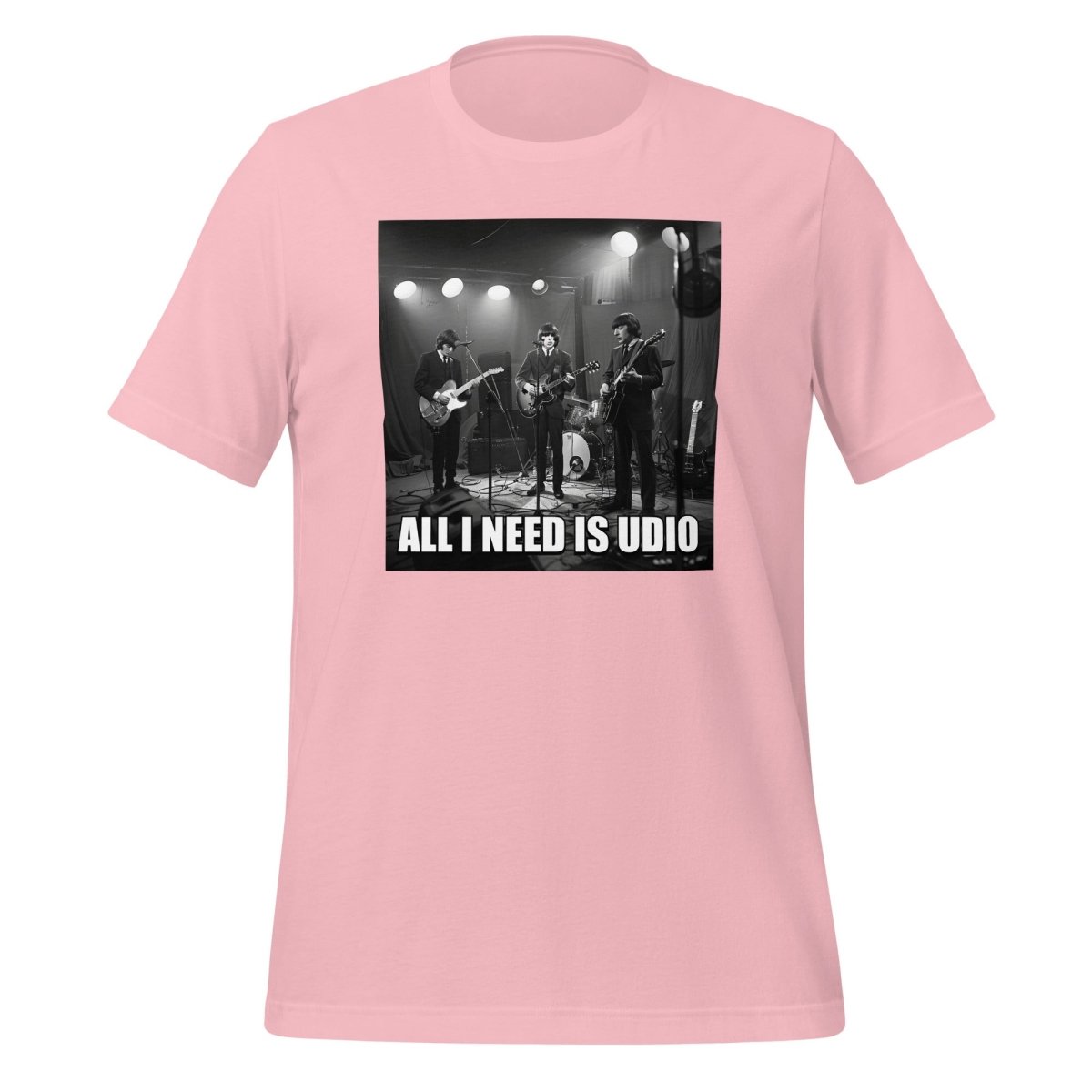 All I Need is Udio Meme T-Shirt (unisex) - Pink - AI Store