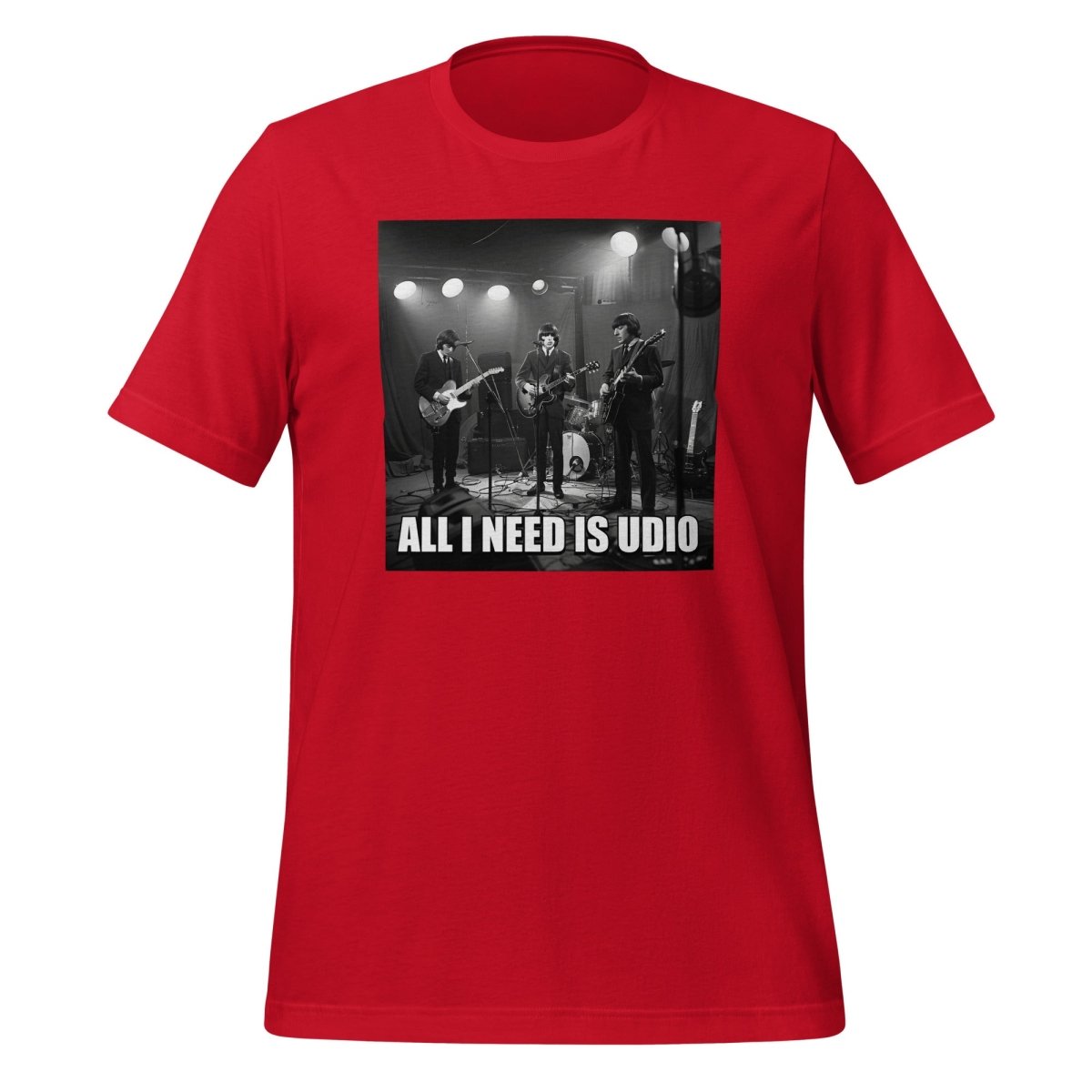 All I Need is Udio Meme T-Shirt (unisex) - Red - AI Store