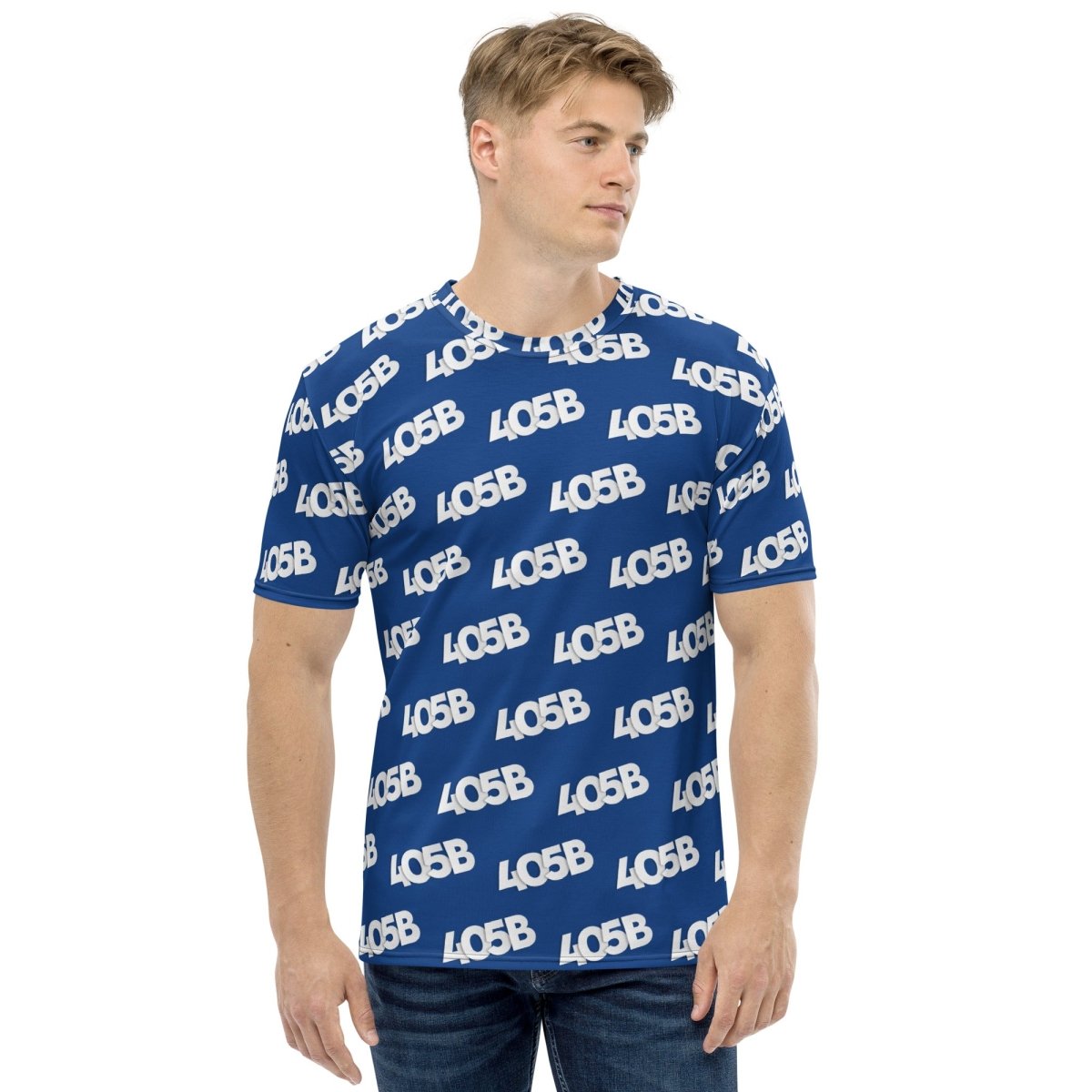 All - Over Print 405B Pattern T-Shirt (men) - XS - AI Store