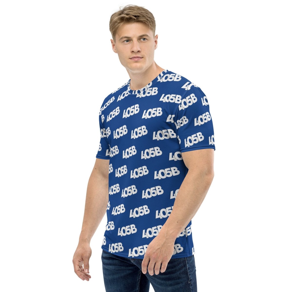 All - Over Print 405B Pattern T-Shirt (men) - XS - AI Store