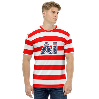 All - Over Print AI Stars and Stripes T-Shirt 2 (men) - M - AI Store