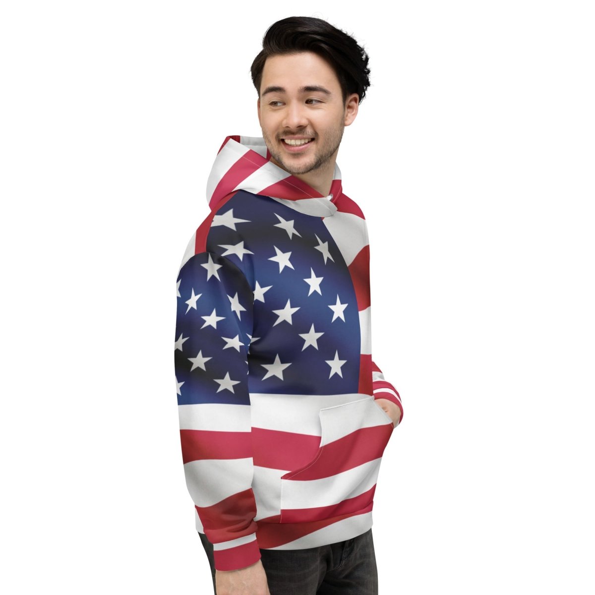 All - Over Print American Flag Hoodie (unisex) - 2XS - AI Store