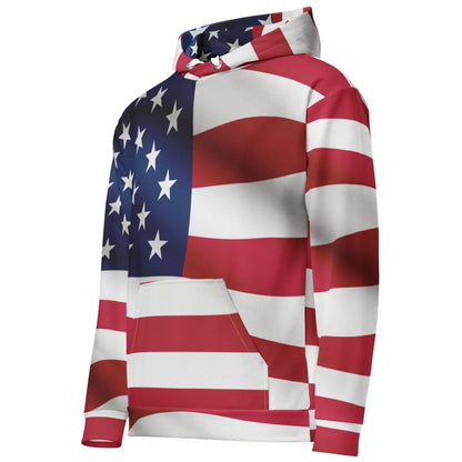 All - Over Print American Flag Hoodie (unisex) - 2XS - AI Store