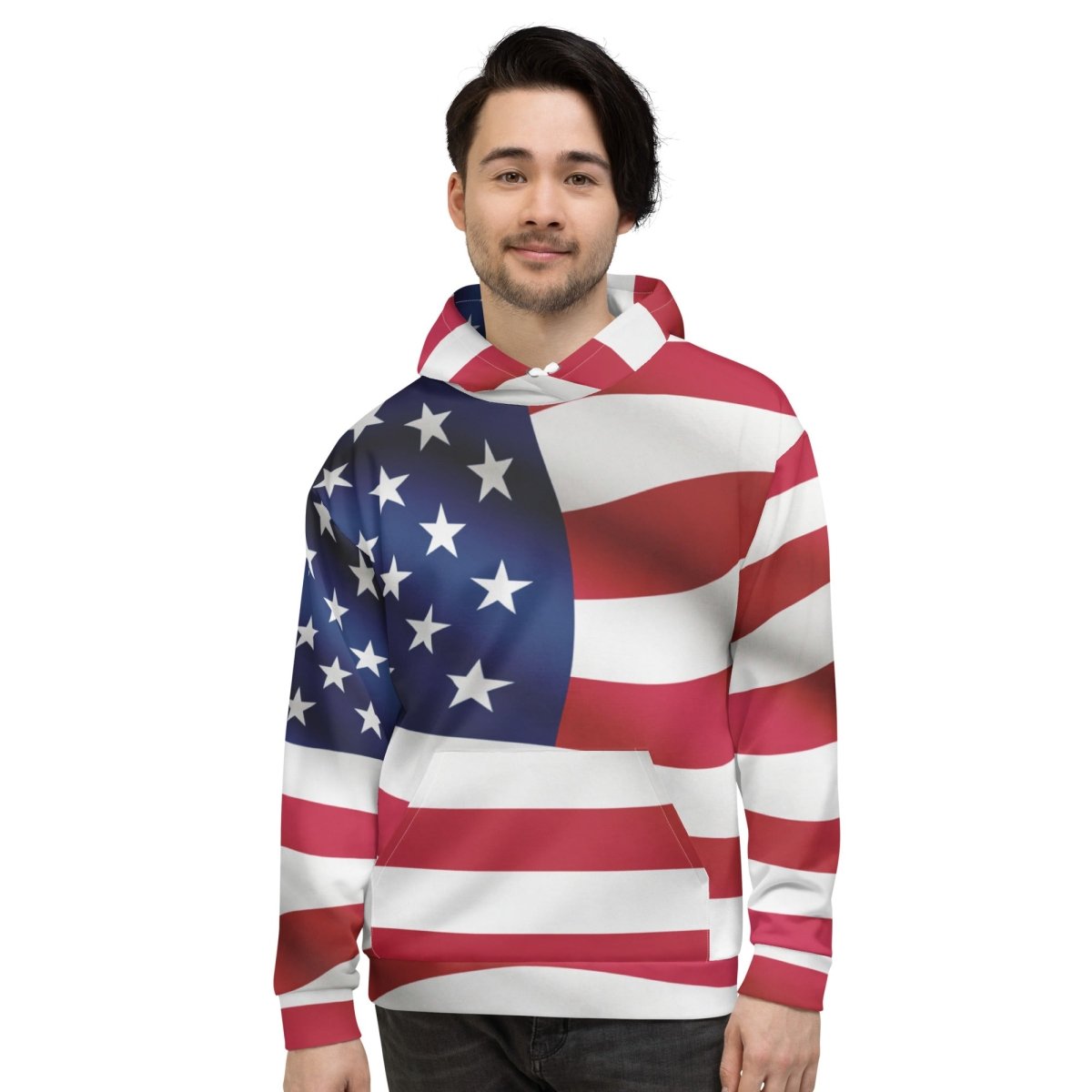 All - Over Print American Flag Hoodie (unisex) - 2XS - AI Store