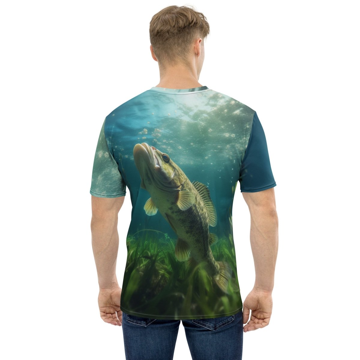 All-Over Print Bass Fishing T-Shirt 1 (men) - AI Store