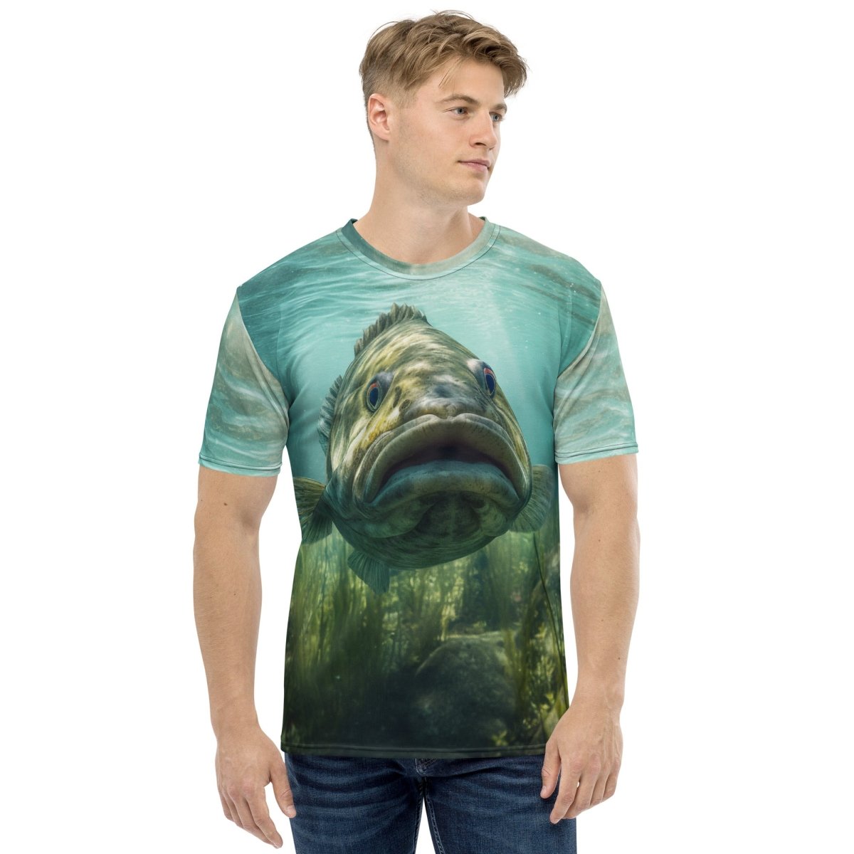 All - Over Print Bass Fishing T - Shirt 2 (men) - M - AI Store