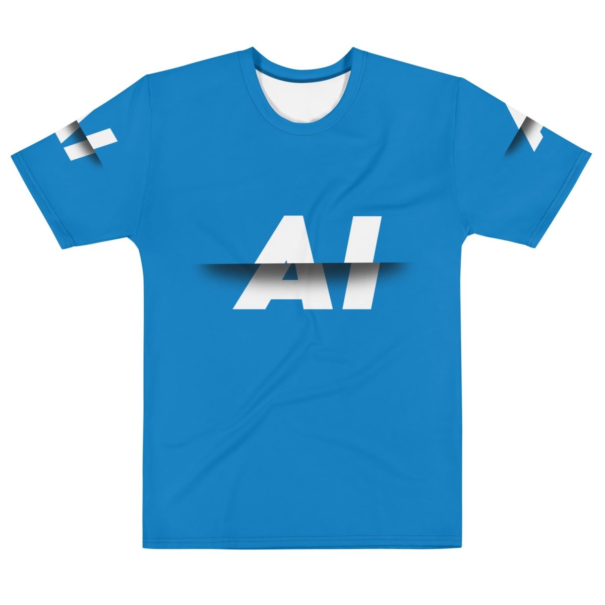 All - Over Print Blue AI Slice T-Shirt (men) - M - AI Store