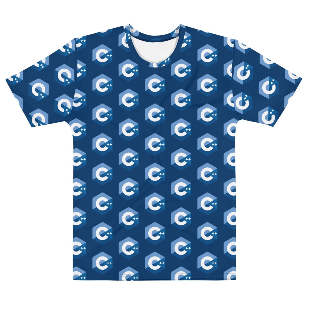 All - Over Print Blue C++ Logo T-Shirt (men) - XS - AI Store