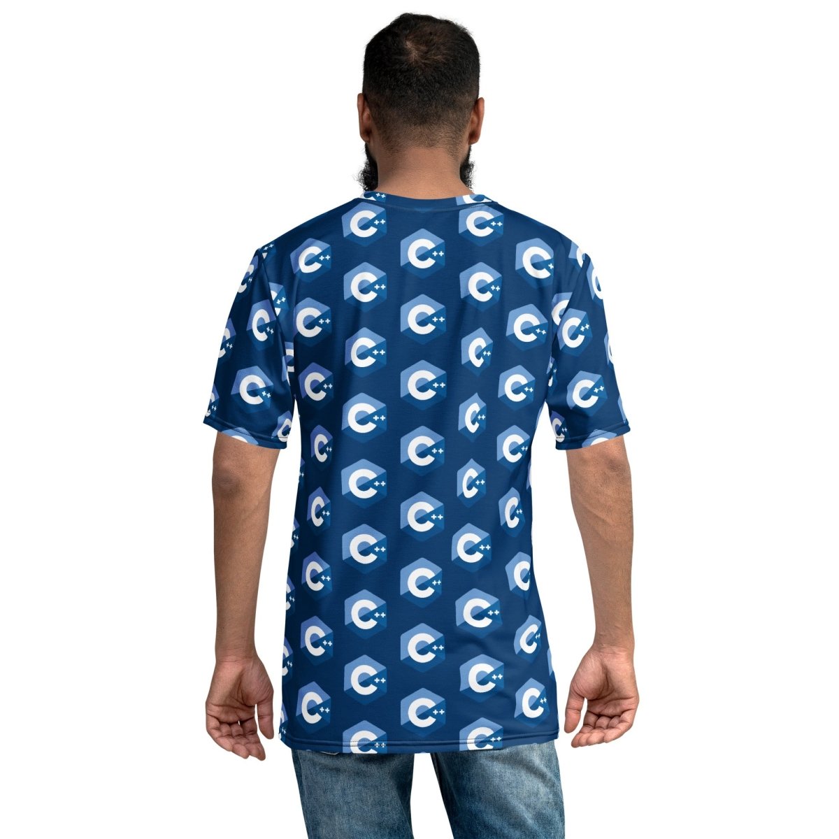 All - Over Print Blue C++ Logo T-Shirt (men) - XS - AI Store