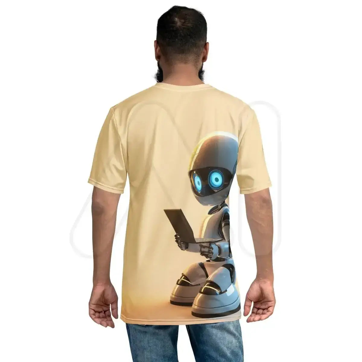 All-Over Print Computers Robot Hero T-Shirt (men)