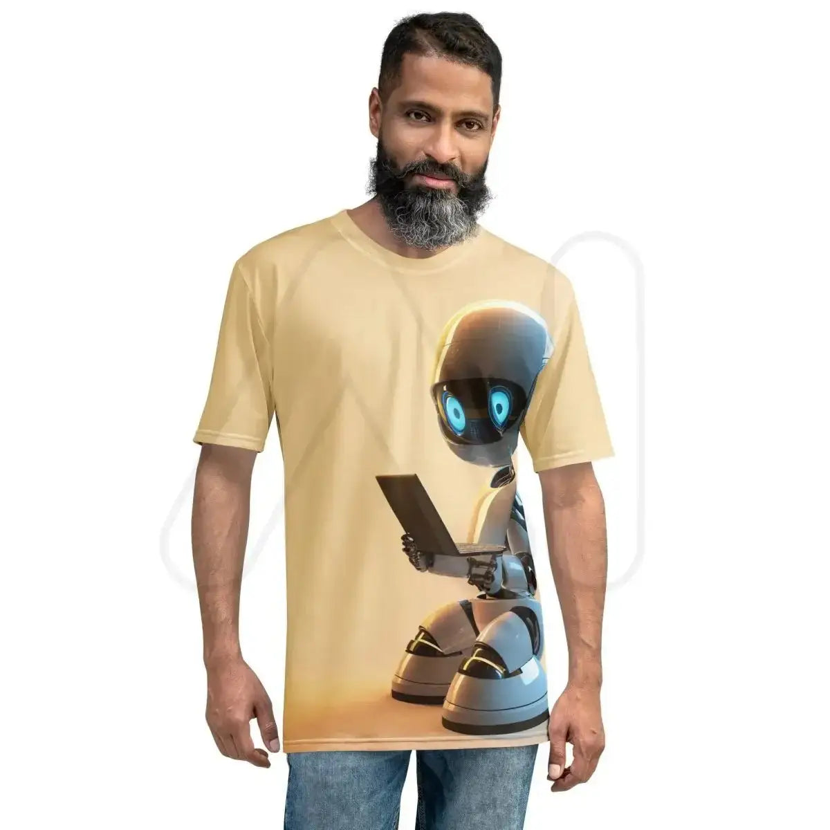 All-Over Print Computers Robot Hero T-Shirt (men)