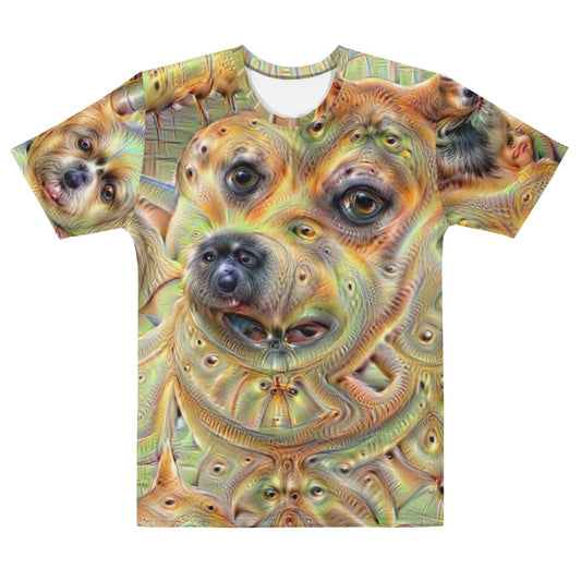 All - Over Print Deep Dream Dogs T - Shirt (men) - M - AI Store