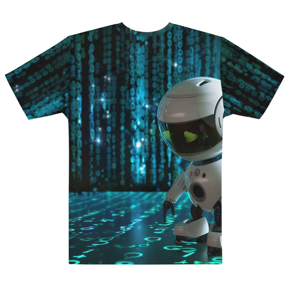 All-Over Print Hacking Robot Hero T-Shirt (men) - AI Store