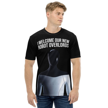All-Over Print I Welcome Our New Robot Overlords Optimus T-Shirt (men) - AI Store