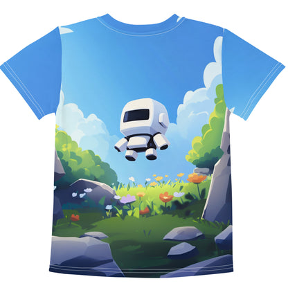 All-Over Print Floating Robot T-Shirt (children)