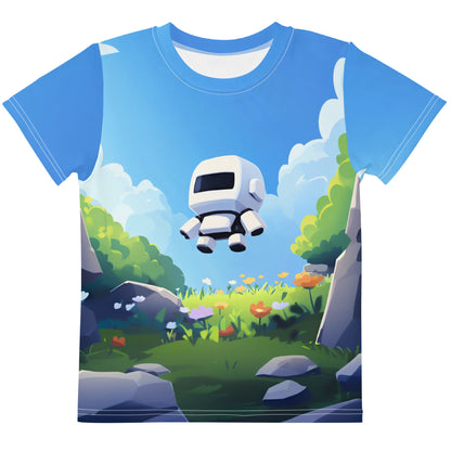 All-Over Print Floating Robot T-Shirt (children)