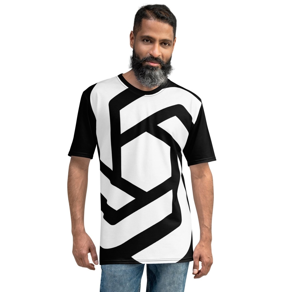 All - Over Print Large OpenAI Logo T-Shirt (men) - M - AI Store