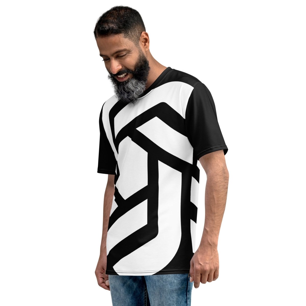 All - Over Print Large OpenAI Logo T-Shirt (men) - M - AI Store