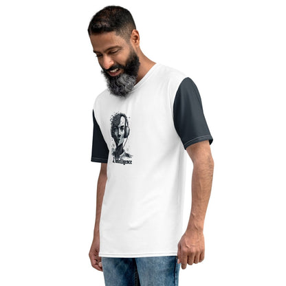 All - Over Print Male Gear Head Robot T-Shirt (men) - M - AI Store