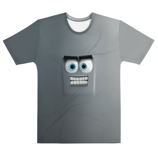 All - Over Print Cute Robot Face T-Shirt 1 (men) - XS - AI Store