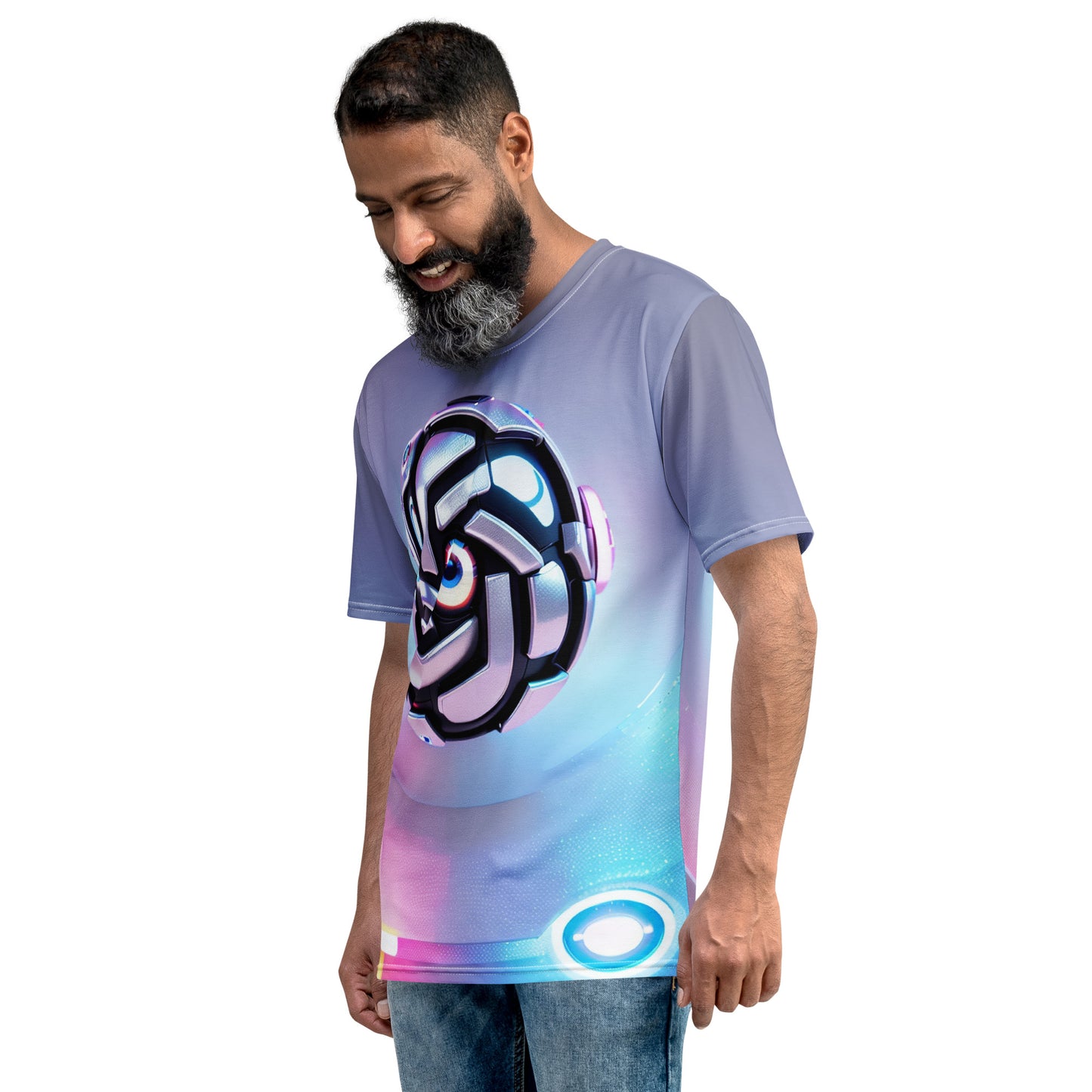 All - Over Print Futuristic OpenAI Logo T - Shirt (men) - XS - AI Store