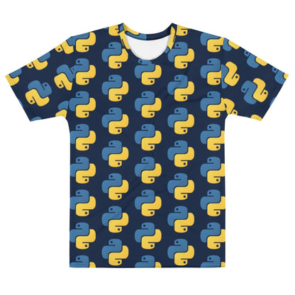 All - Over Print Navy Python Icon T - Shirt (men) - M - AI Store