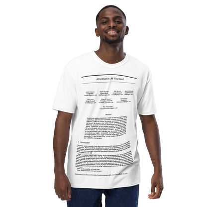 All - Over Print NIPS 2017 Attention is All You Need Paper T-Shirt (men) - M - AI Store