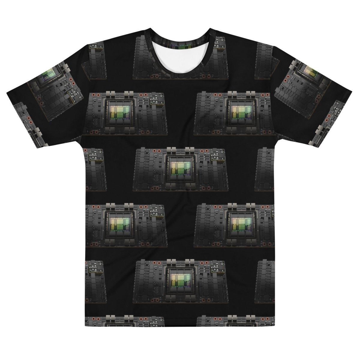 All - Over Print NVIDIA H100 Tensor Core GPUs T-Shirt (men) - M - AI Store