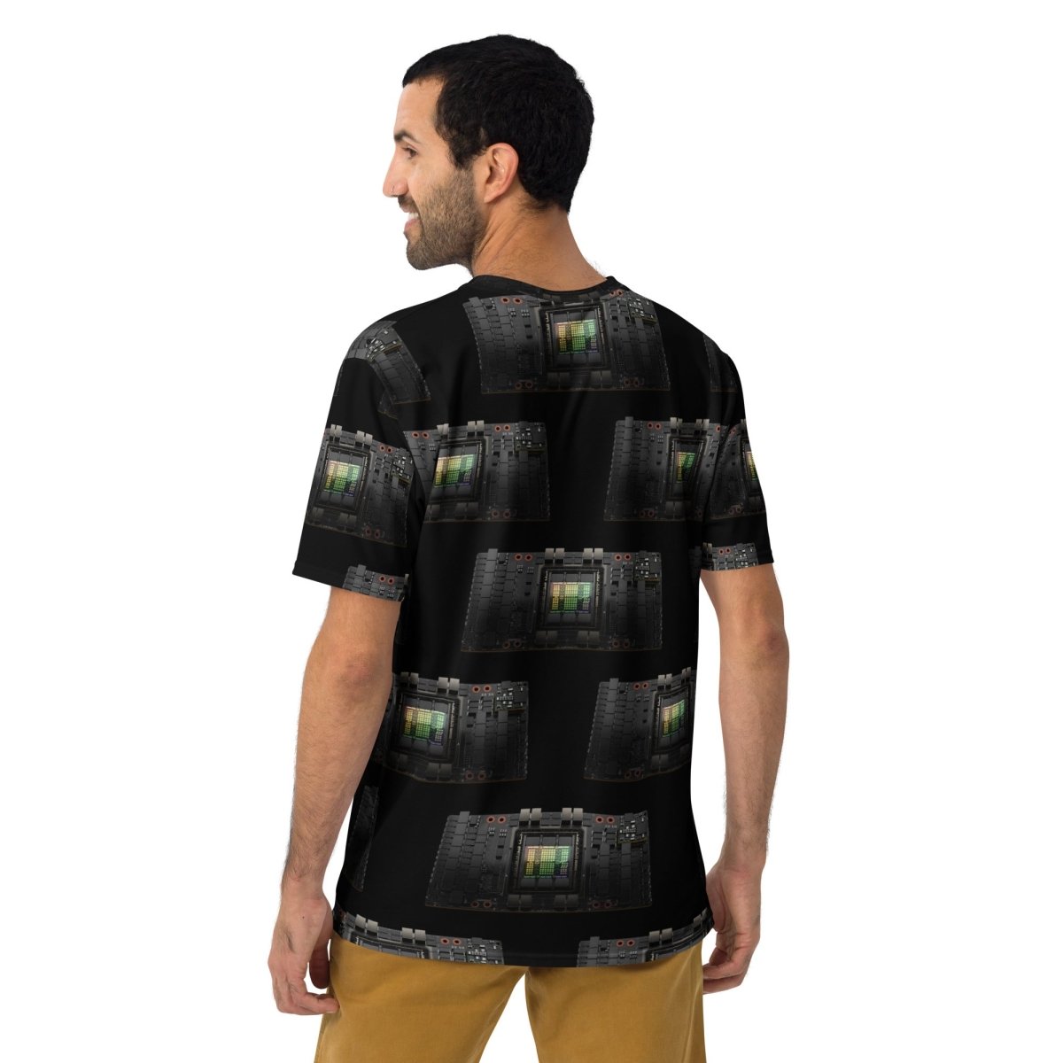 All - Over Print NVIDIA H100 Tensor Core GPUs T-Shirt (men) - M - AI Store