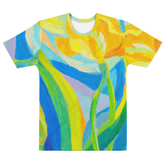 All - Over Print OpenAI Research Floral Painting T - shirt (men) - M - AI Store