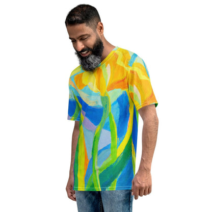 All - Over Print OpenAI Research Floral Painting T - shirt (men) - M - AI Store