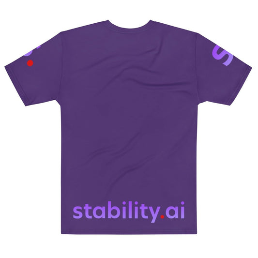 All - Over Print Purple Stability AI T-Shirt (unisex) - M - AI Store